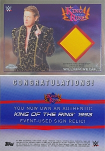 William Regal cards 2015_King of the Ring 3_chrome